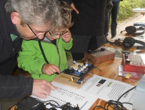 Ein kleiner Mittelwellensender in Betireb, Kinderkulturfest Elmshorn