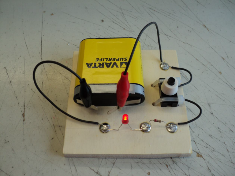 Ausschaltung mit einer LED